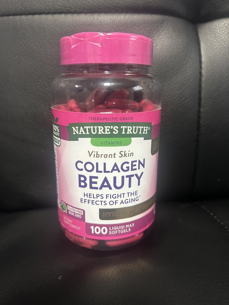 COLÁGENO ANTIENVEJECIMIENTO Nature's Truth Colágeno 100 cápsulas blandas líquidas Max 6/25 SELLADAS