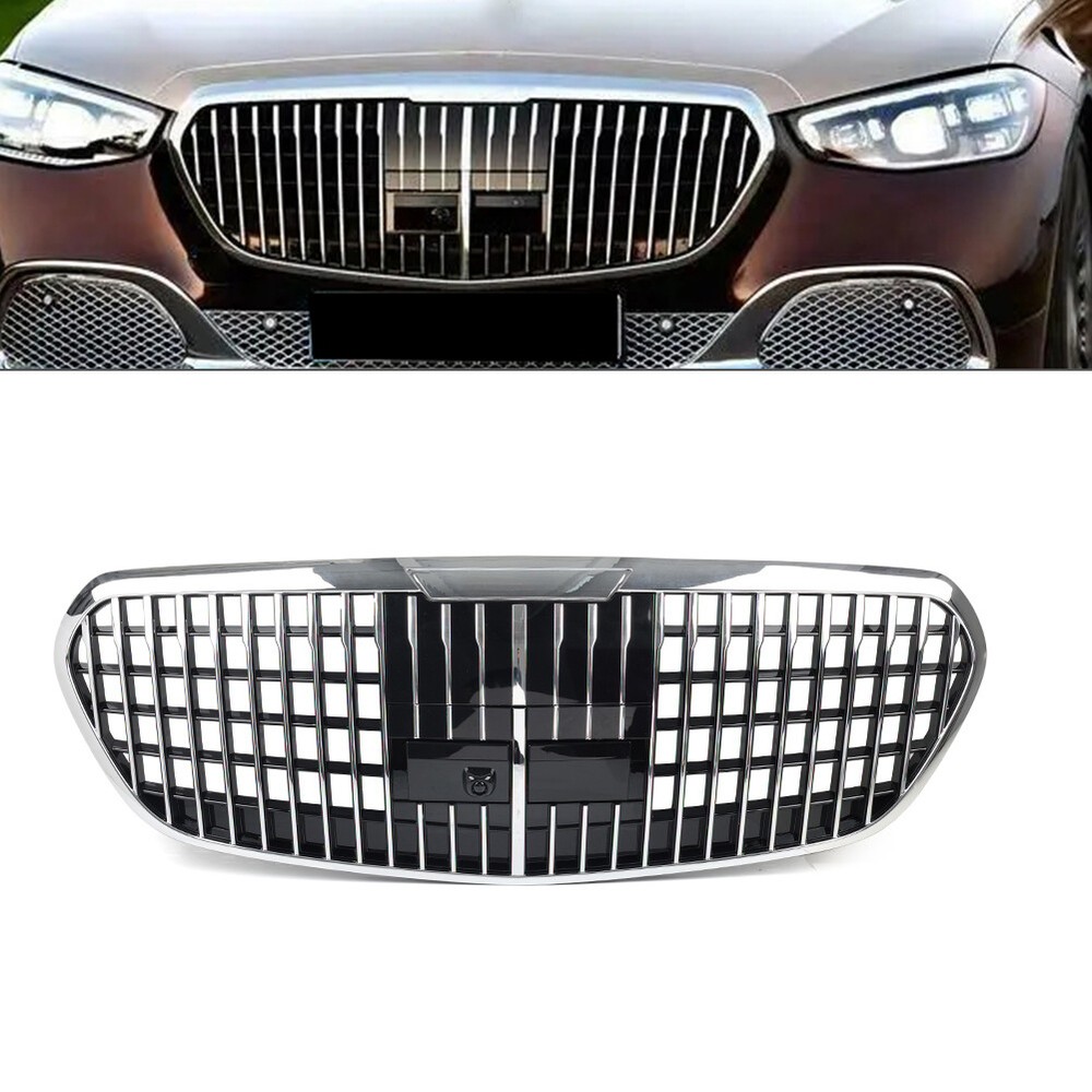 Fit Benz S Class W223 2021-2024 22 23 Front Bumper Radiator Hood Grille