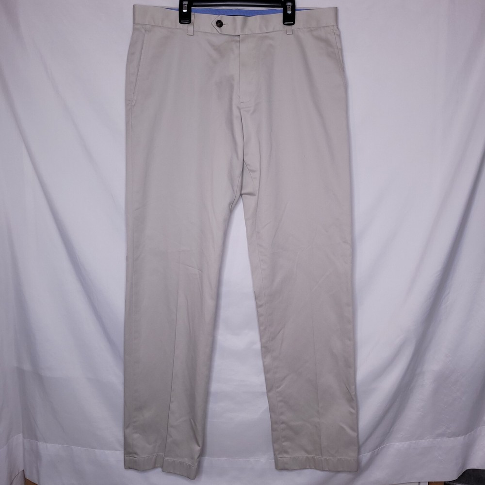 Brooks Brothers Pants Mens 34/32 Khaki Chino Lightweight Advantage Milano