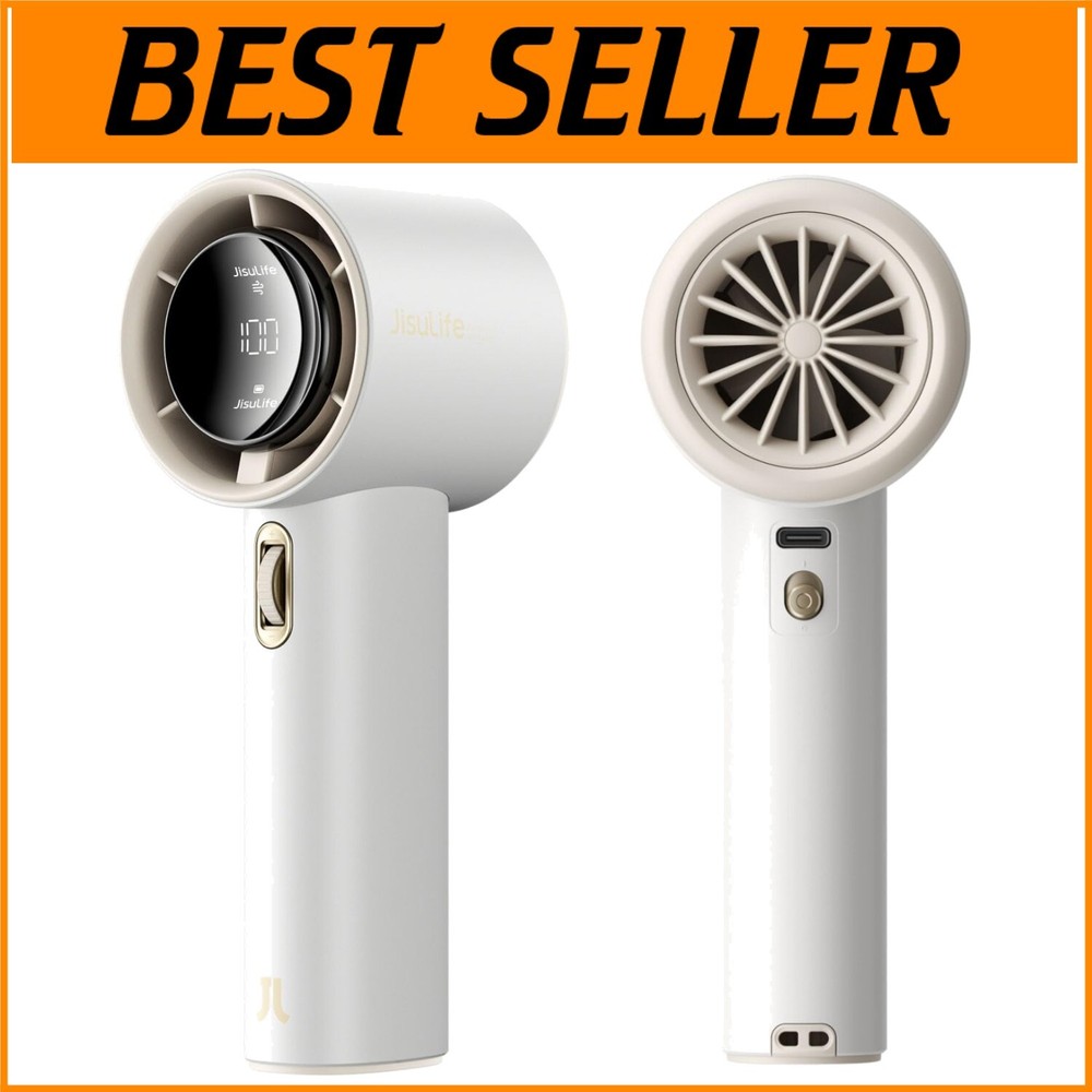 Rechargeable Portable Handheld Fan with 100 Speed Settings for Travel Comfort