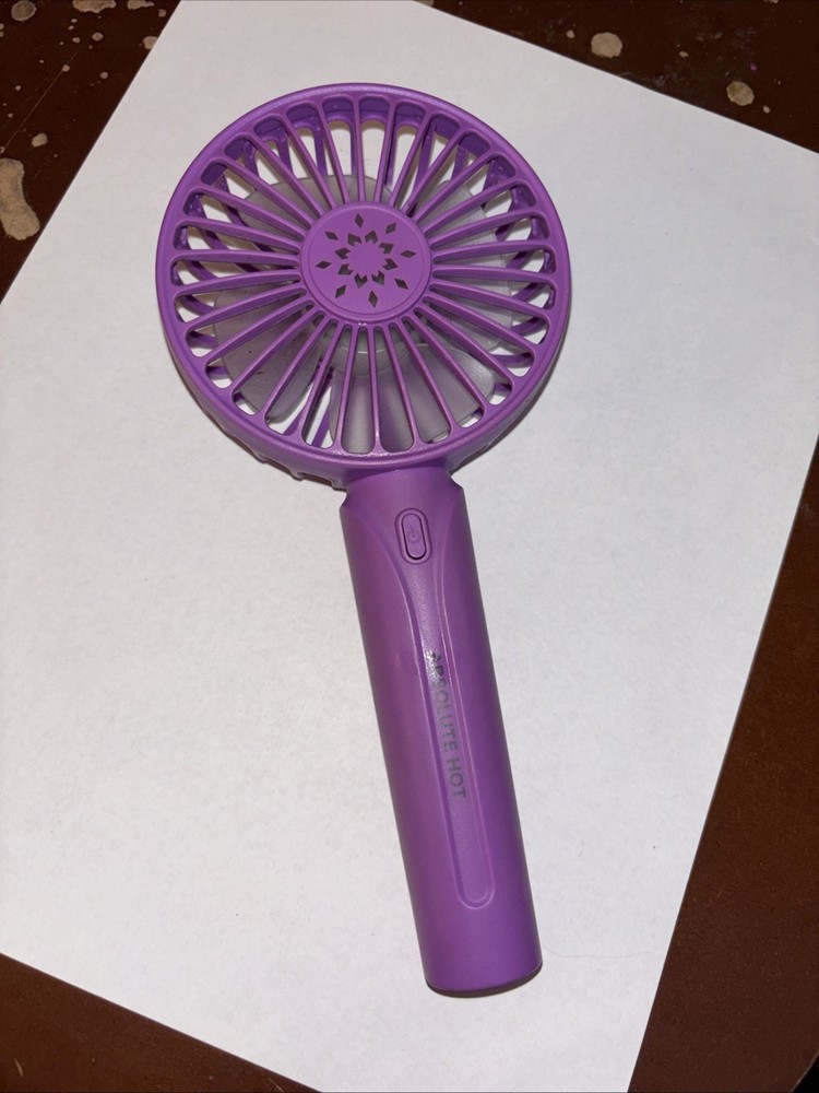 Rechargeable Absolute Hot Purple Beauty Automatic Cooling Fan