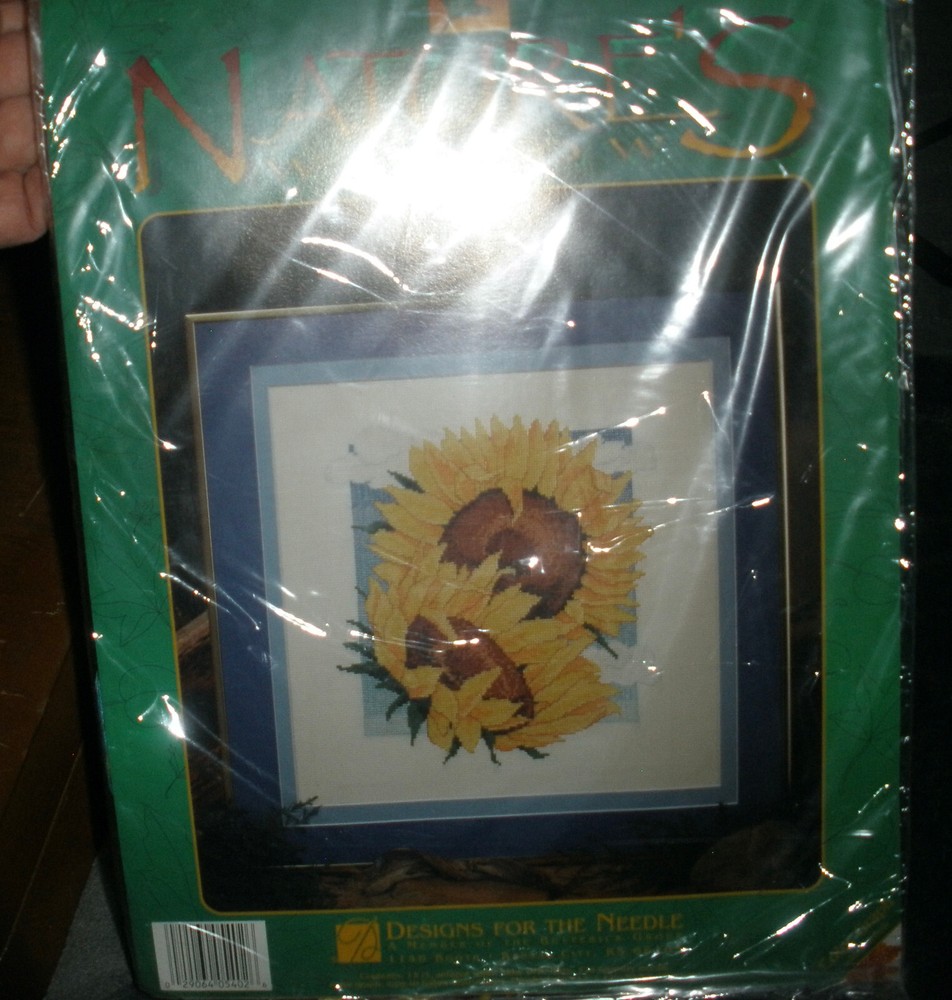 Sunflowers Cross Stitch Kit NIP 5402 Nature's Window Design  