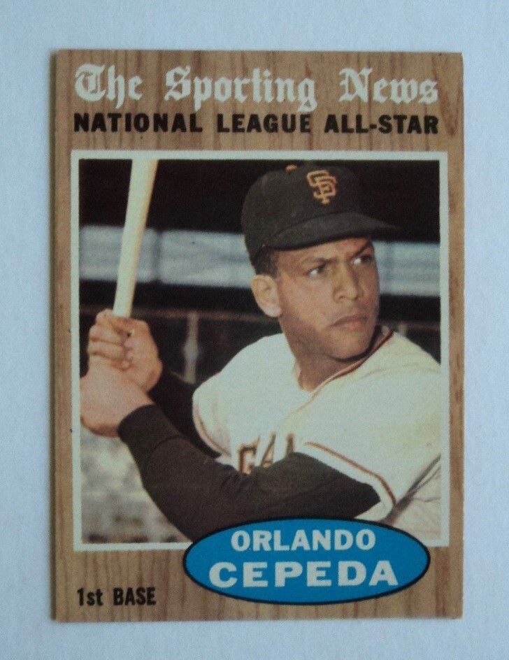 1962 Topps Baseball #390 Orlando Cepeda Giants All Star MINT - $39.99 FLASH SALE-image