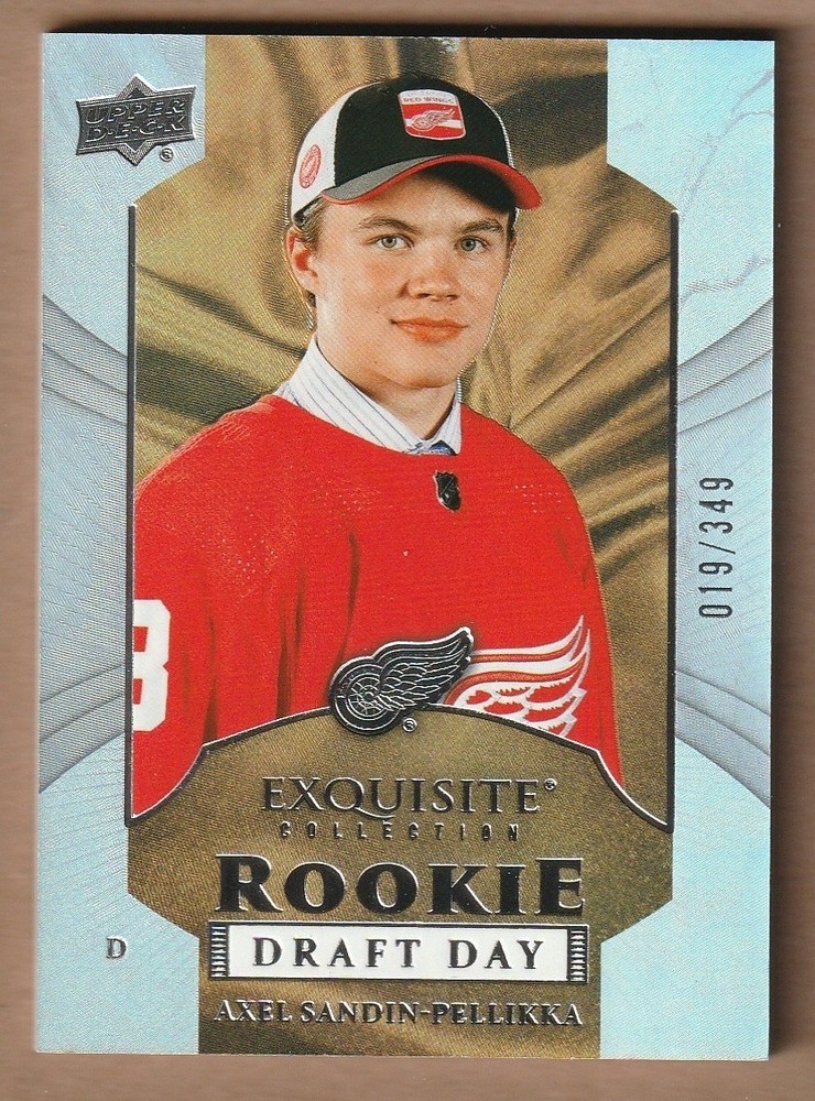 2025-26 Black Diamond AXEL SANDIN-PELLIKKA Exquisite Rookie Draft Day 019/349