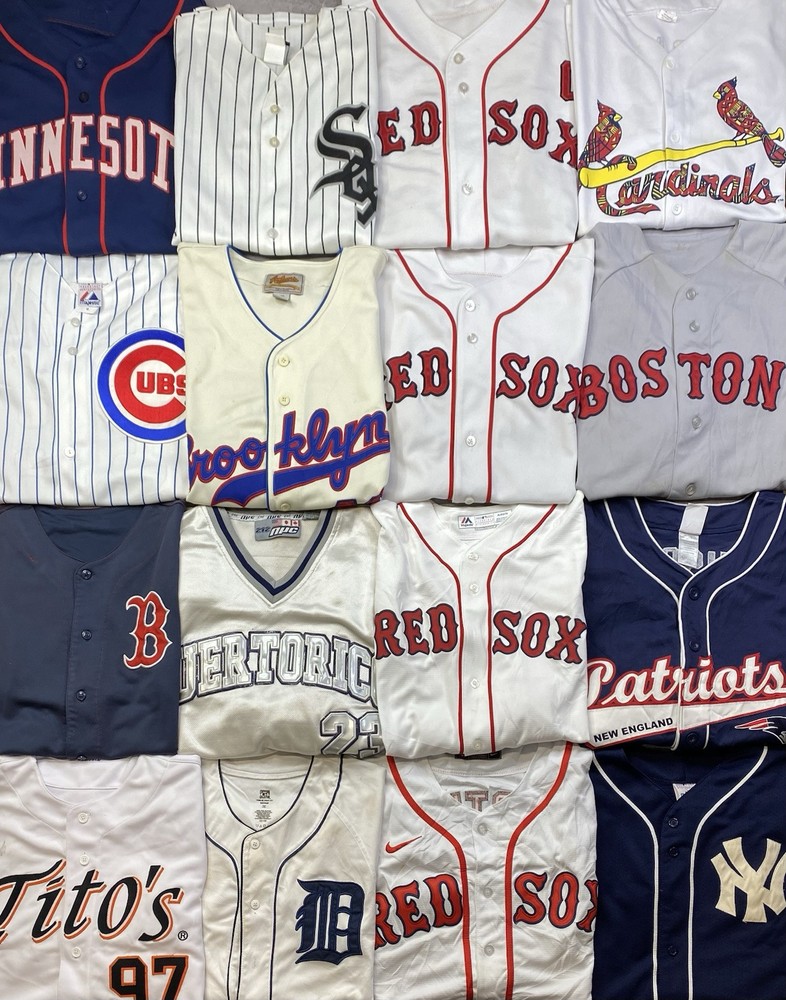 MLB Basketball Jersey Lot Of 16 Nike Adidas New Era Vintage Knicks Yankees Cubs