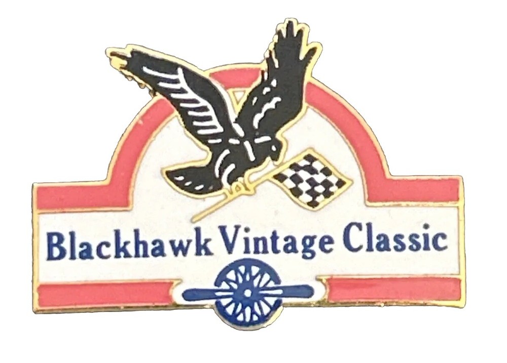 Blackhawk Vintage Classic Lapel Pin South Beloit Illinois Vintage Racing VSCDA