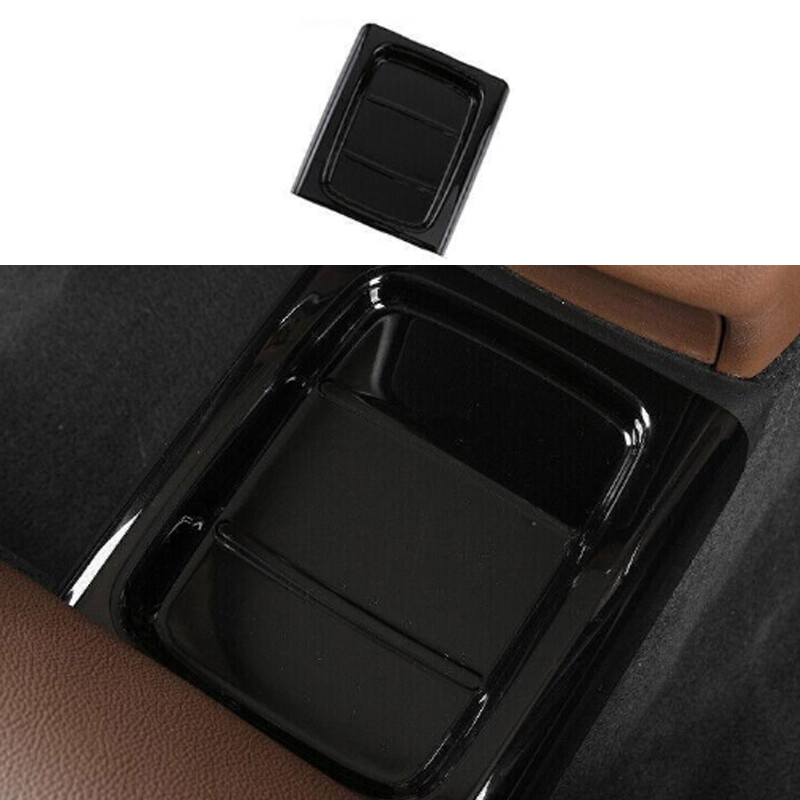 Glossy Black Rear Anti-Kick Protect Panel Cover For Benz E-Class W213 2017-2023