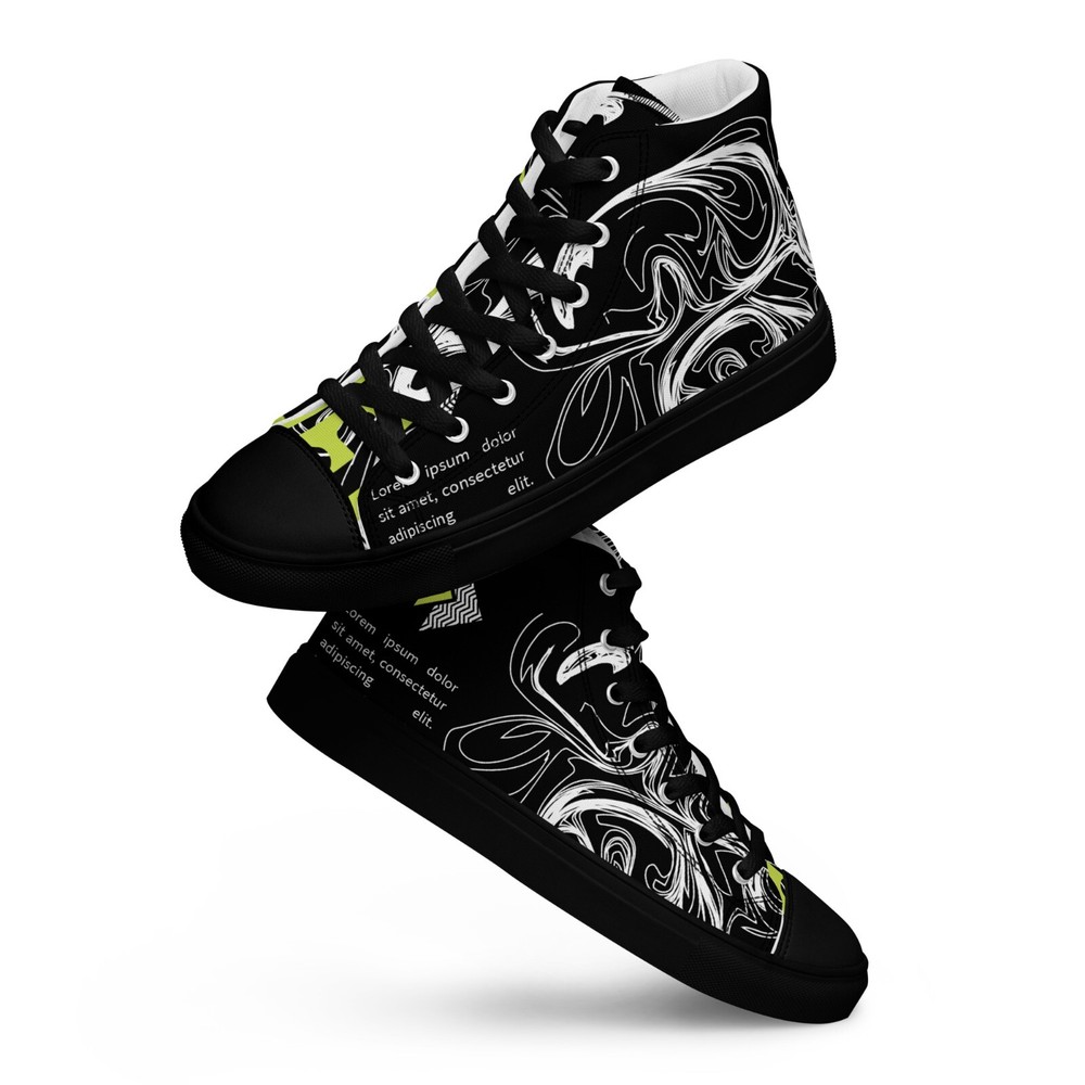 New Trendy Shoes Men's UVelsi Edition Premium Canvas High Top Sneakers Mens