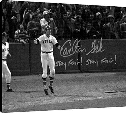 Carlton Fisk Acrylic Wall Art - Game 6 World Series