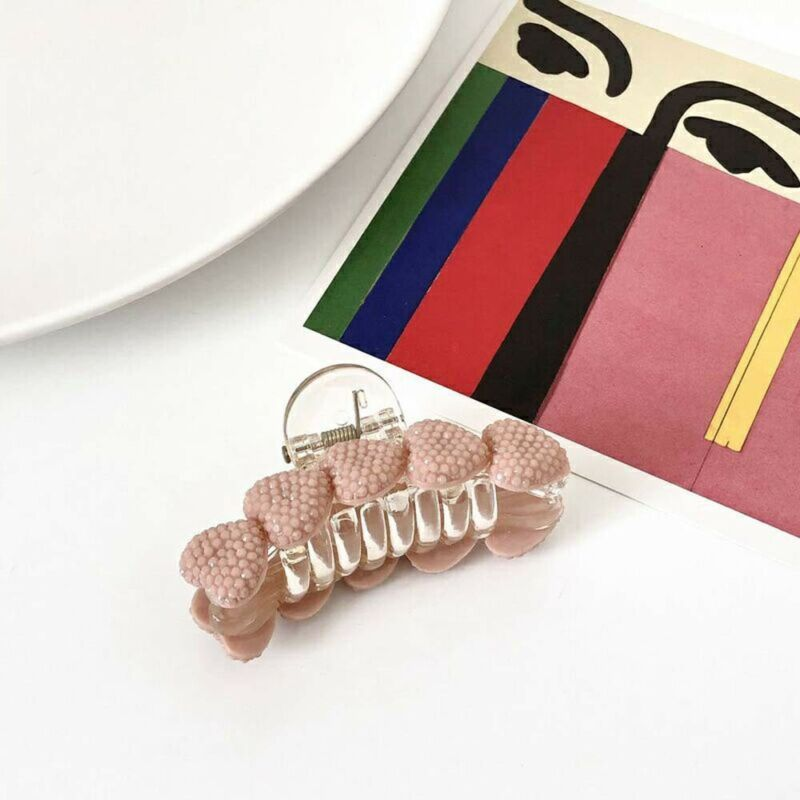 Color Women Korean Girls Hairpins Heart Hair Claw Hair Accessories Hair Clip