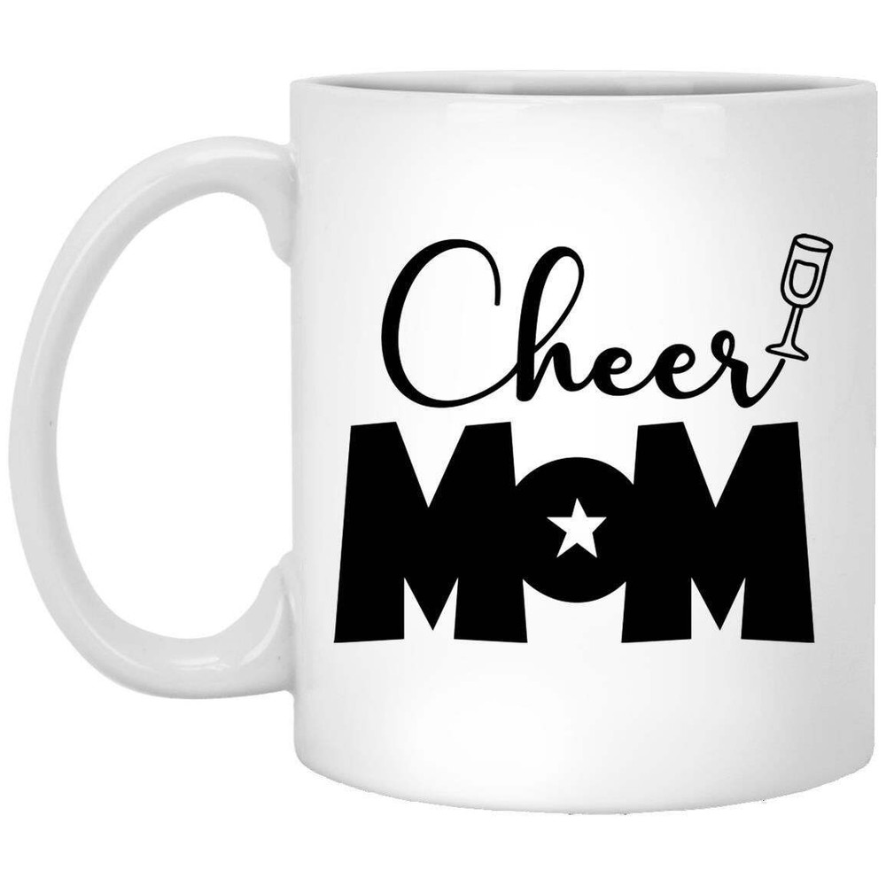 Cheer Mom Coffee Mug Perfect Gift For Mom On Mother's Day Or Birthday Funny Mug