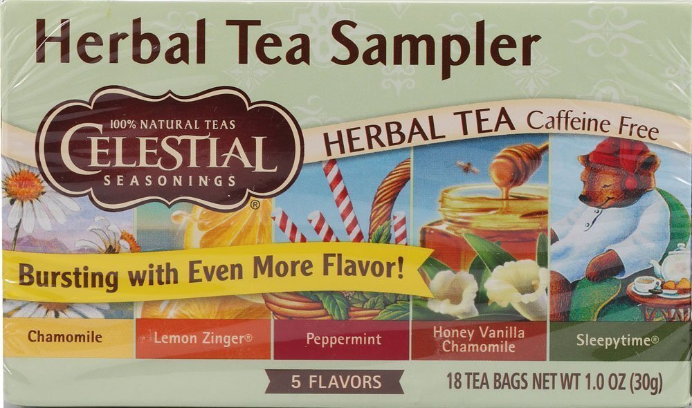 Celestial Seasonings Herbal Tea, Tea Sampler, 18 Count