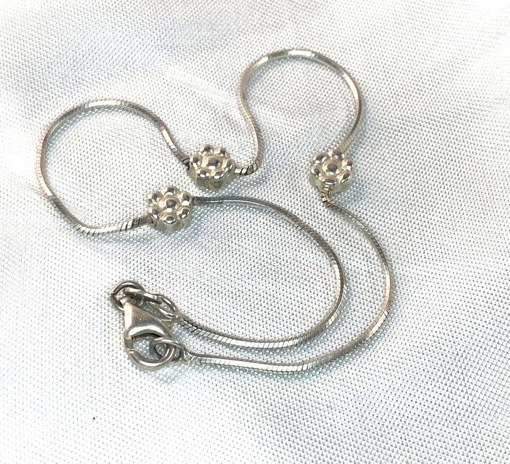 Sterling Silver 925 Floral Ankle Bracelet for Women