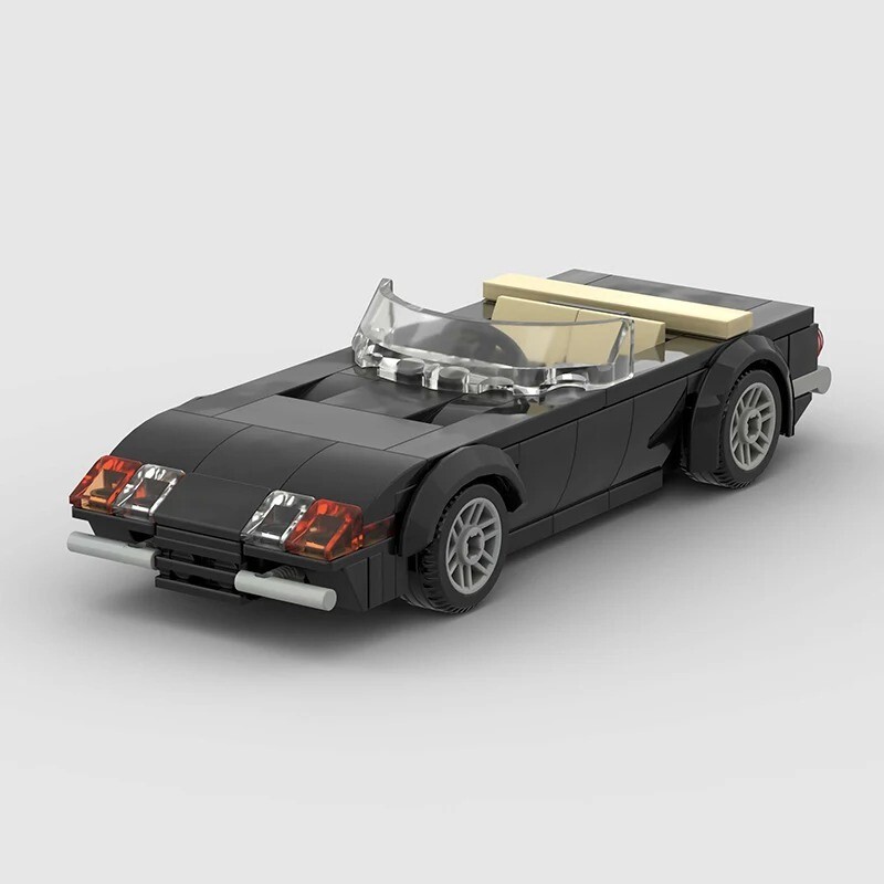 LEGO MOC Ferrari Daytona Spyder 365 GTS4 Black Speed Champions Car