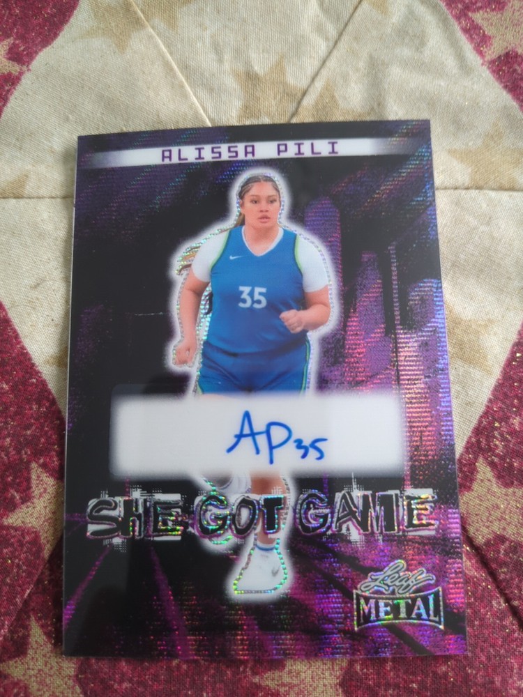 2024 Leaf Women Of Sport - Alissa Pili She Got Game Purple Mojo AUTO 1/1