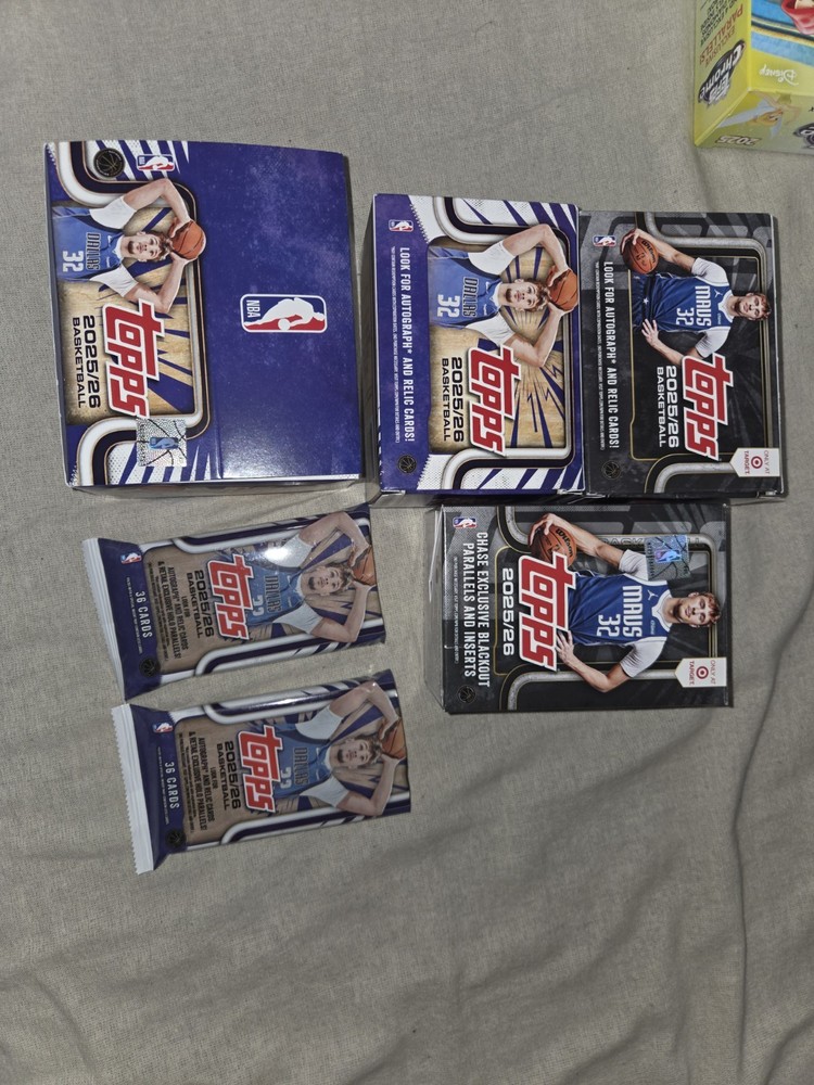 2025 Topps Basketball Opened Boxes lot. 680 Plus Cards.