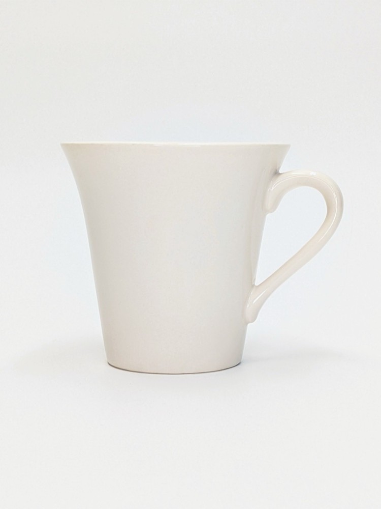 10 Strawberry Street White, Porcelain Coffee Tea Cup Mug