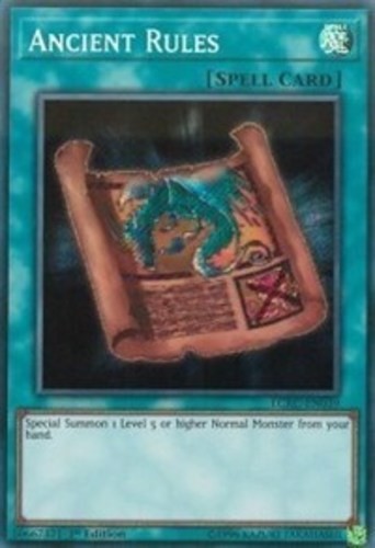 1x Ancient Rules LCKC-EN039 Secret Rare 1st Ed NM English TCG