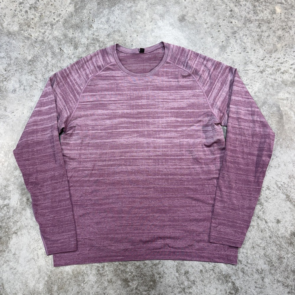 Lululemon Pullover Mens 2XL XXL Purple Long Sleeve Athletic Sweater Lightweight