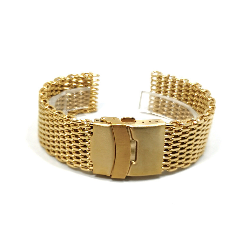 CTS 18mm 20mm 22mm 24mm Milanese Shark Bracelet Stainless Steel Watch Band Strap