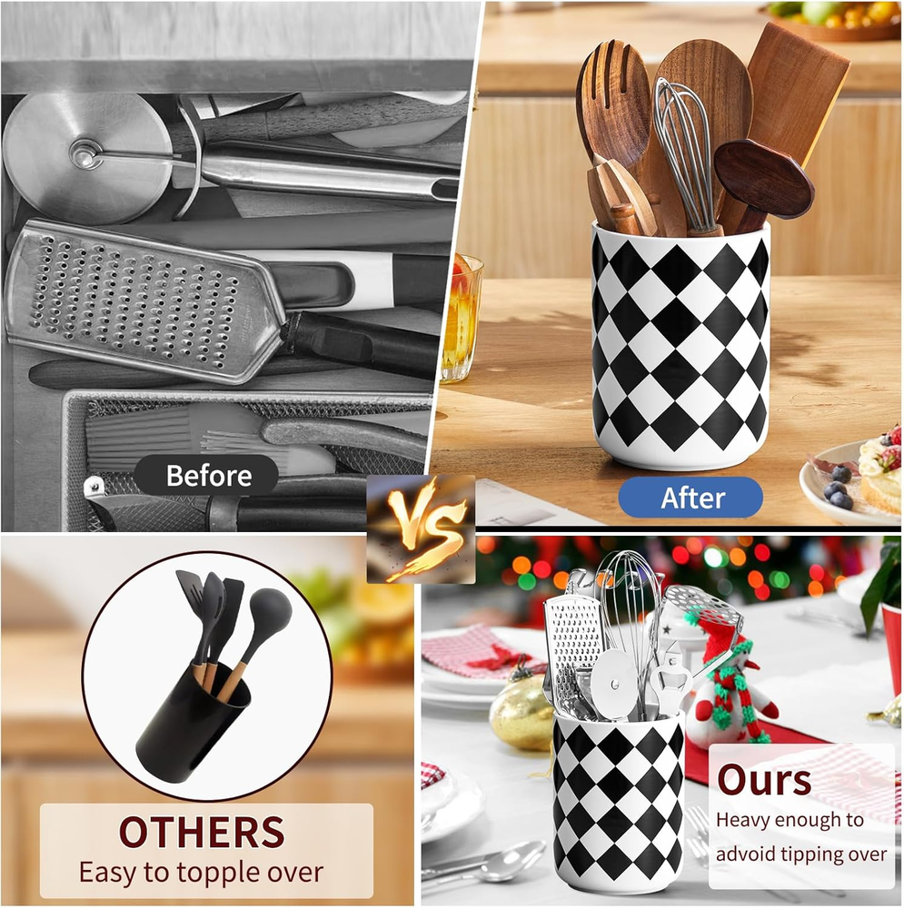 Kitchen Utensil Holder Countertop 6.4
