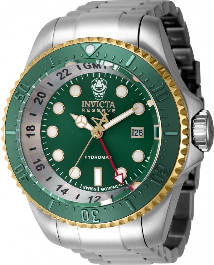 Invicta Men’s Hydromax Green Dial Stainless Steel Watch - 45475 ($1495 MSRP)