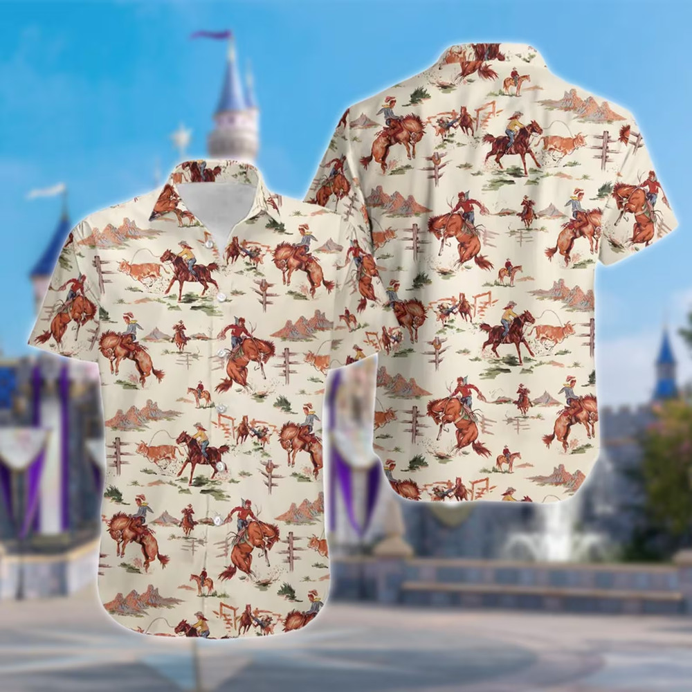 Western Cowboy 3D HAWAII SHIRT US Size Best Price Father Day Gift Mom Gift-image