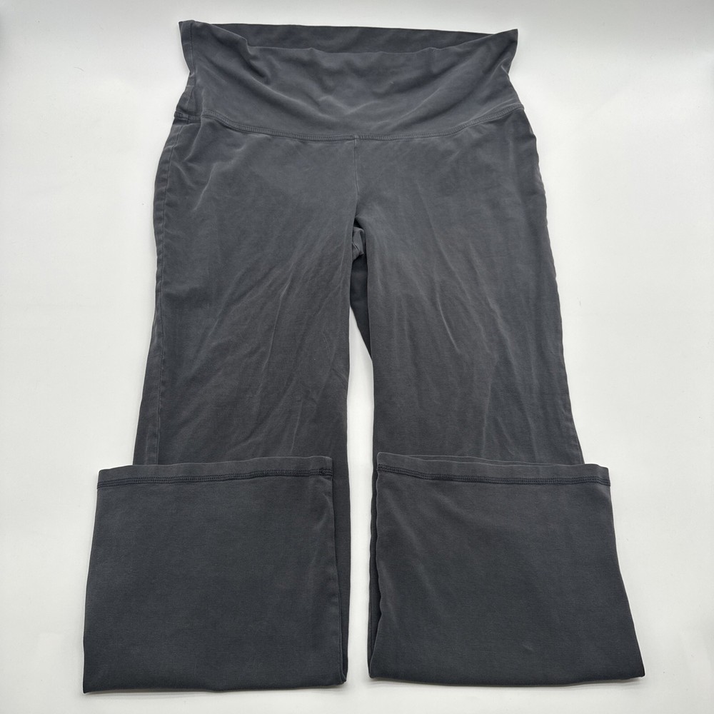 Old Navy Womens Large Gray Solid Maternity Active Dress Pants #18985