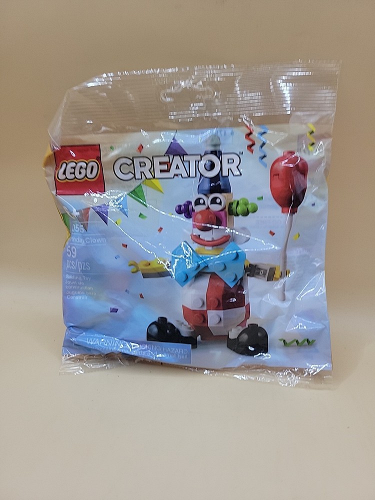 LEGO Creator Birthday Clown Polybag 30565 Holiday Event Rare Easy Build Toy Gift