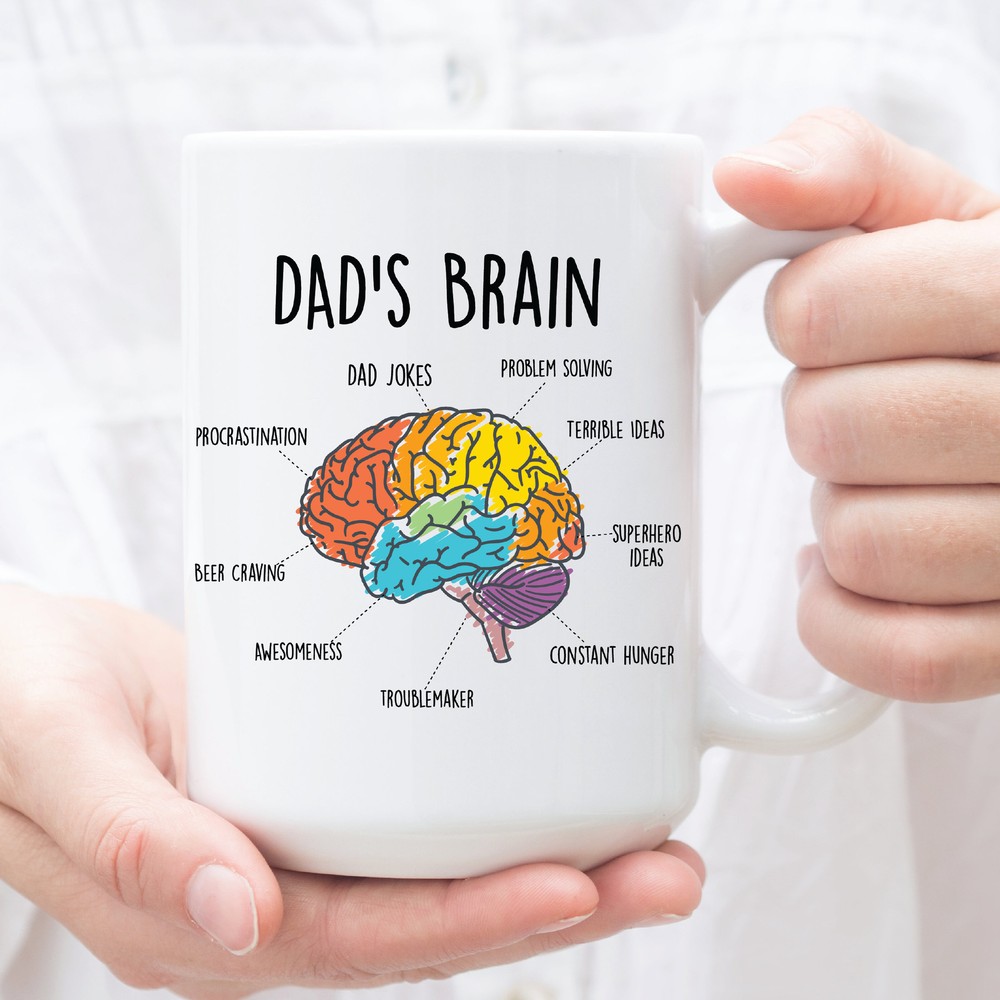 Dad's Brain Funny Father's Day Gift Funny Gift For Dad Dad Jokes Dad Birthday
