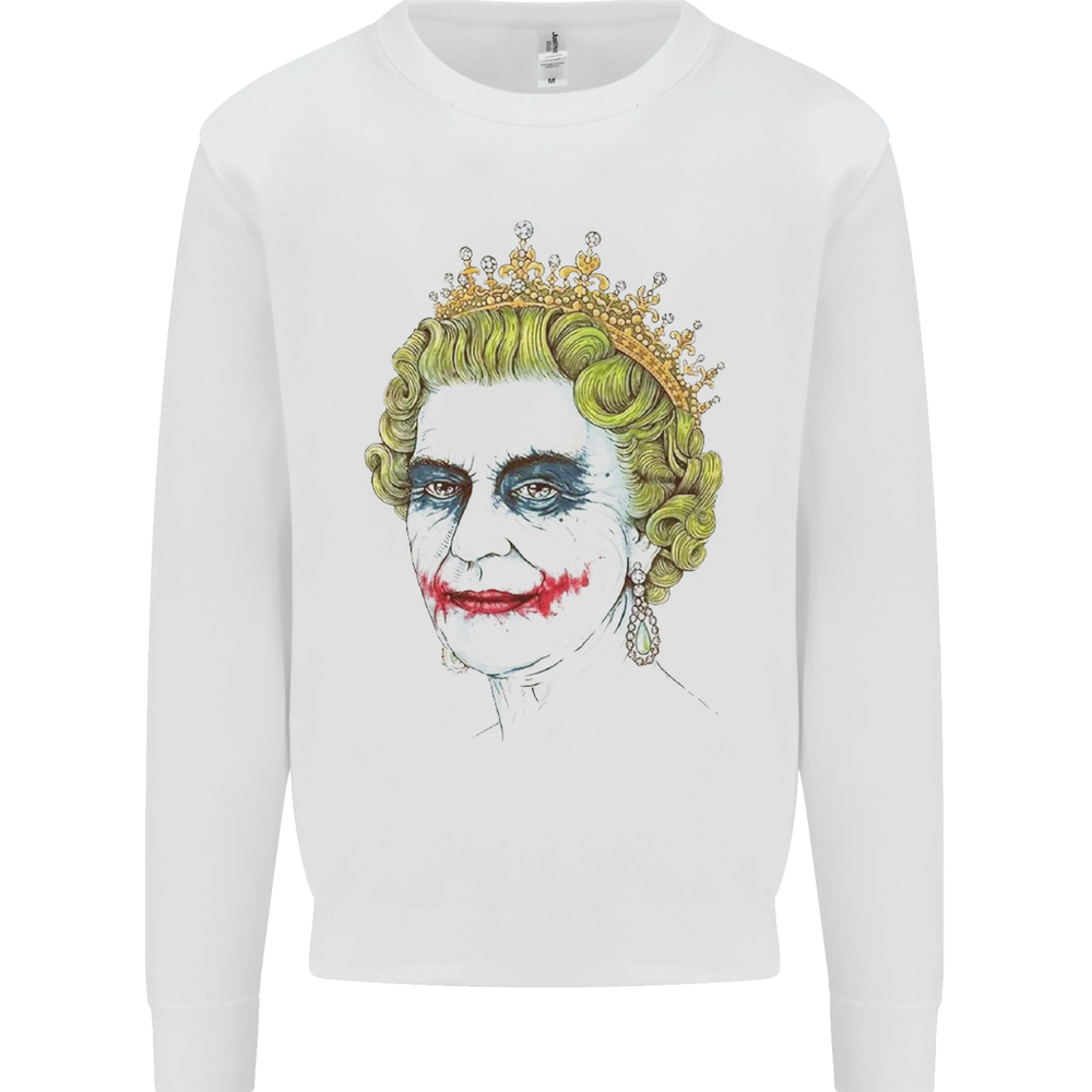 Banksy The Queen Posing as the Joker Mens Sweatshirt Jumper