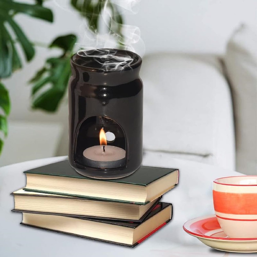 Ceramic Tea Light Candle Holder, Essential Oil Burner Wax Melt Burner, Incense A