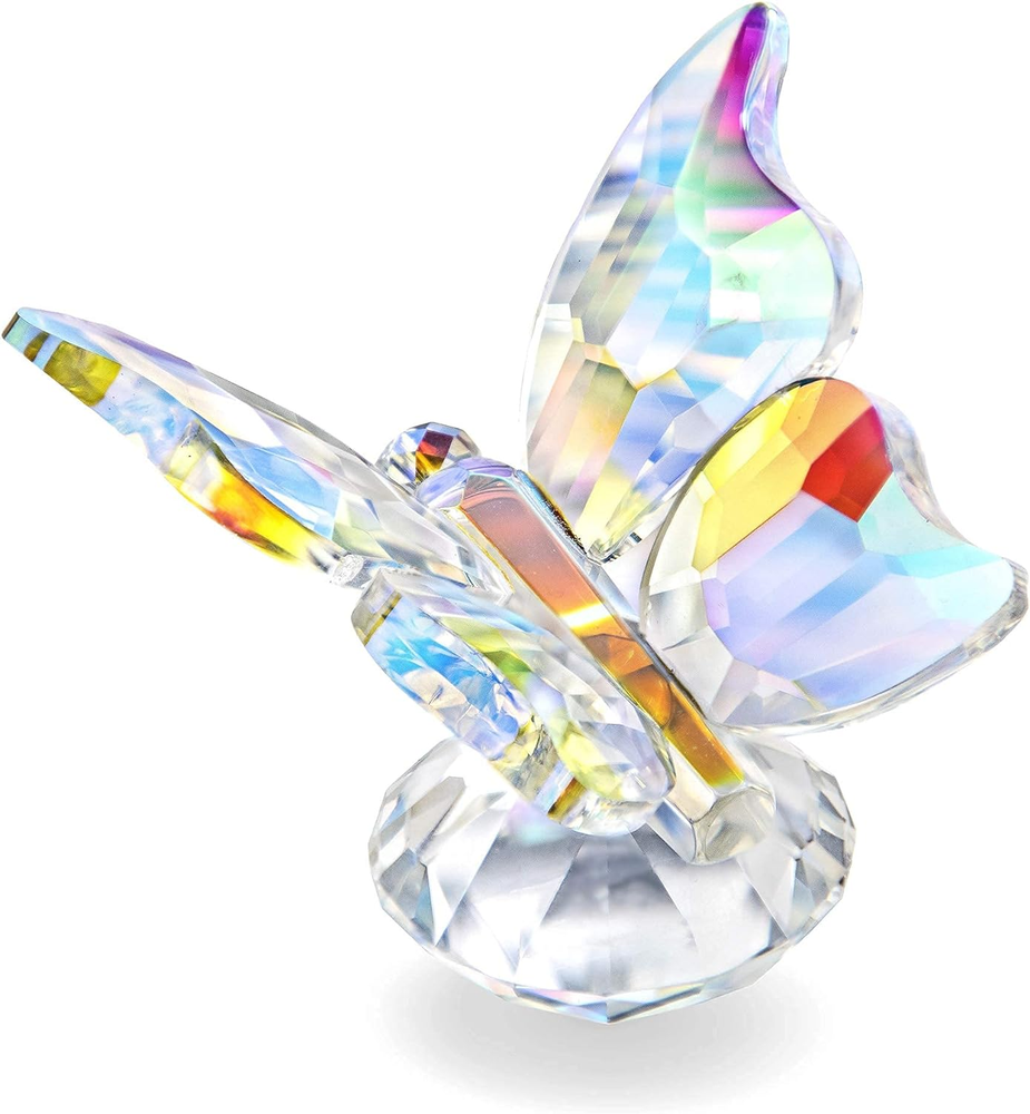 Colorful Crystal Butterfly Collection Figurines Glass Animals Table Decor Paperw
