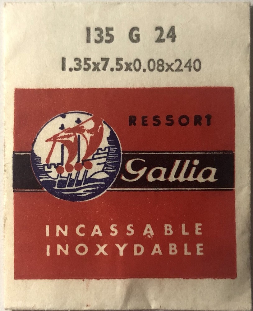 1X Mainspring 1.35x0.08mm Ø7.5 Watch Spring 240-135G 24 Size Replacement