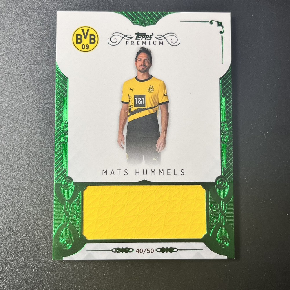 MATS HUMMELS 2023-24 Topps BVB Premium Patch Premium Relic Green 40/50 -JKL