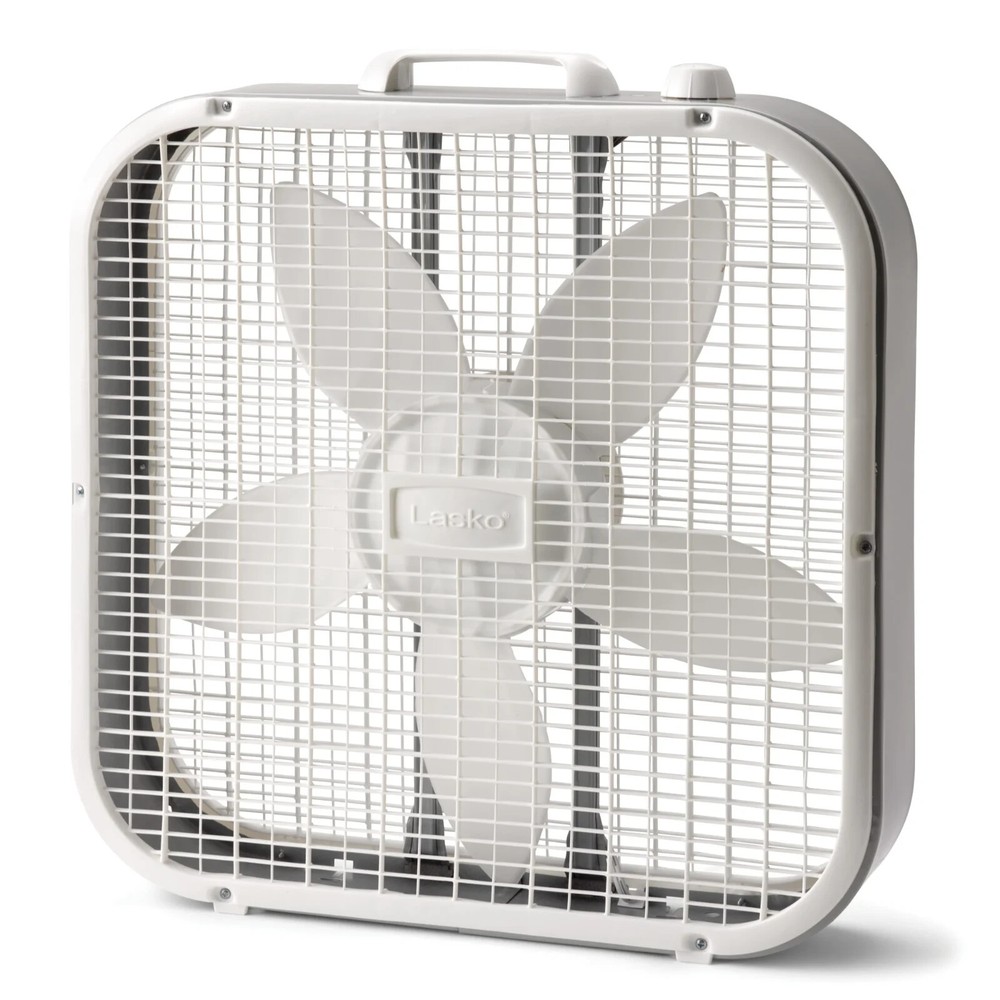 Lasko B20200  Portable Electric Box Fan - White