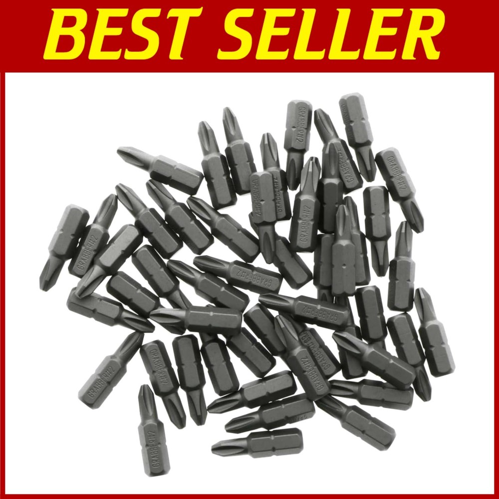 50-Pack 3-Inch Phillips Drywall Screwdriver Bit Tips for Easy Installation