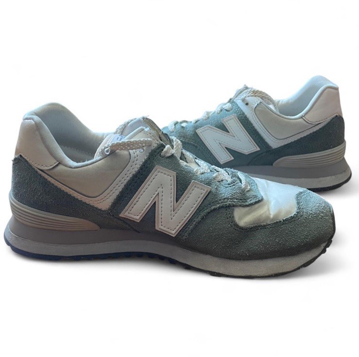 NEW BALANCE 574 Women’s Shoes/Sage Green,Pink & Gray size 7.5 AMAZING CONDITION!