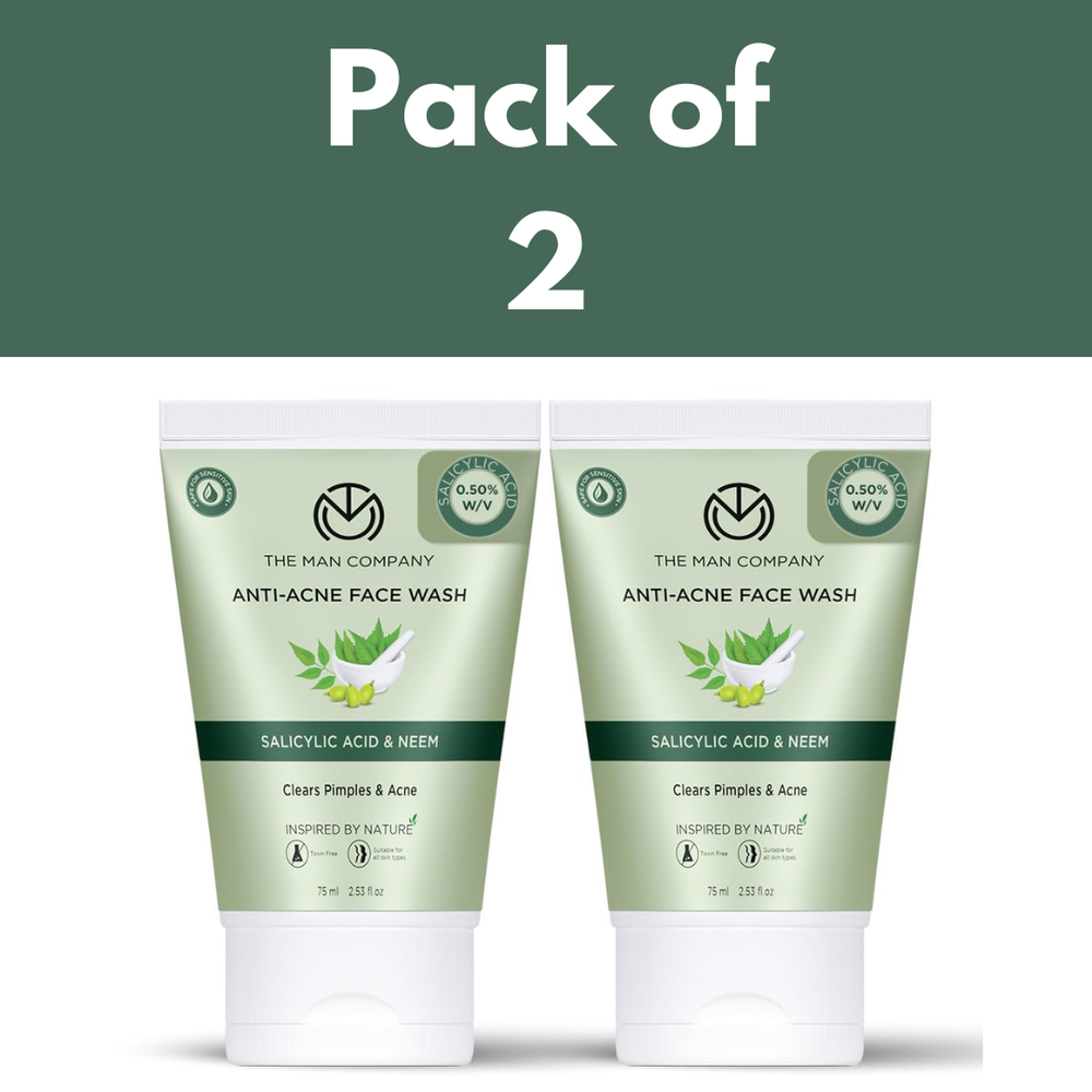 The Man Company Anti-Acne Face Wash For Clears Pimples & Acne Toxin-Free 75ml