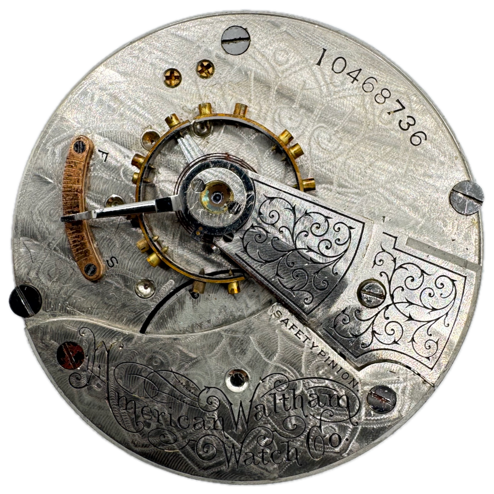 Antique 1901 Waltham 7 Jewel 18s Mechanical Pocket Watch Movement USA No 18  