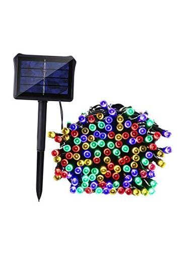 72Ft 200 LED Solar Christmas Fairy Lights for Garden Path Decor