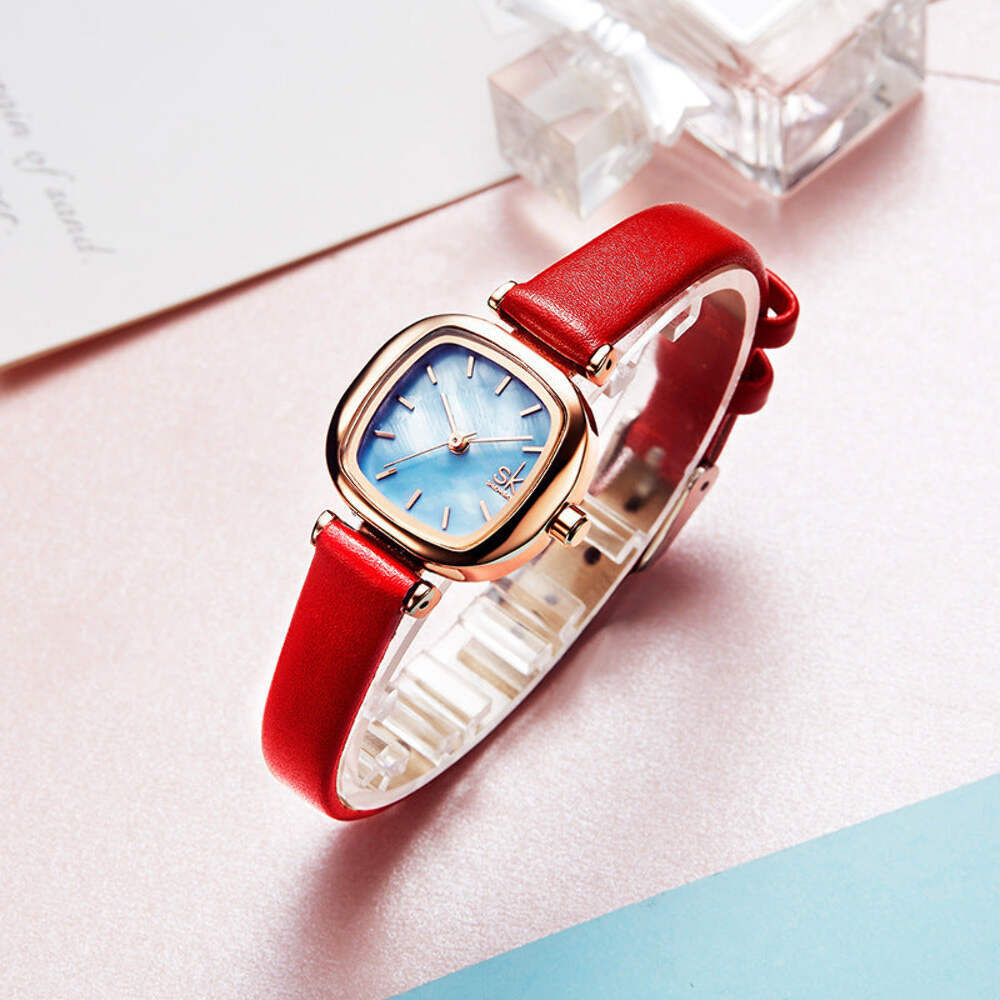 Waterproof Square Dial Quartz Women's Fashion Watch for Students