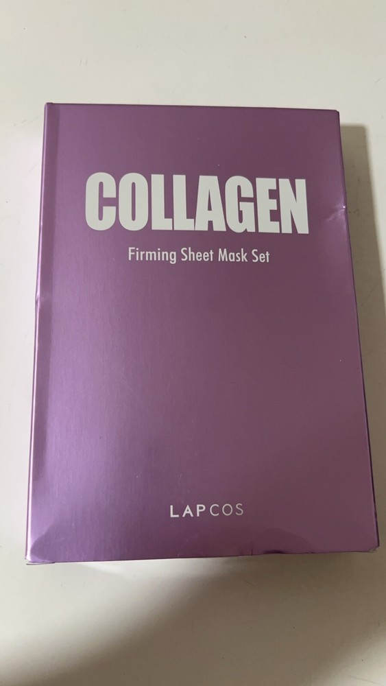 LAPCOS Collagen Firming Sheet Mask Set 5 Sheets for Hydrated Glowing Skin 27ml Each