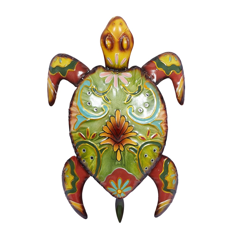 Deco 79 Metal Turtle Home Wall Decor Indoor Outdoor Wall Sculpture, Wall Art ...