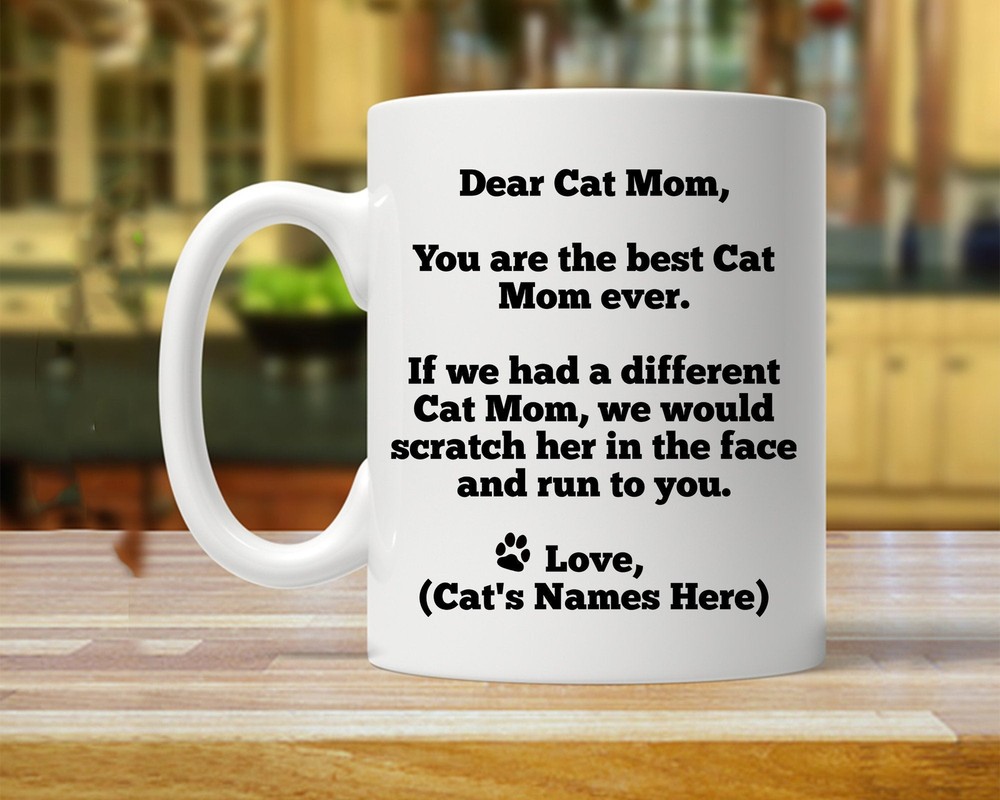 Cat Mom Personalized Cat Mom Gift Cat Mom Gift For Her Custom Cat Mom Gift Cat