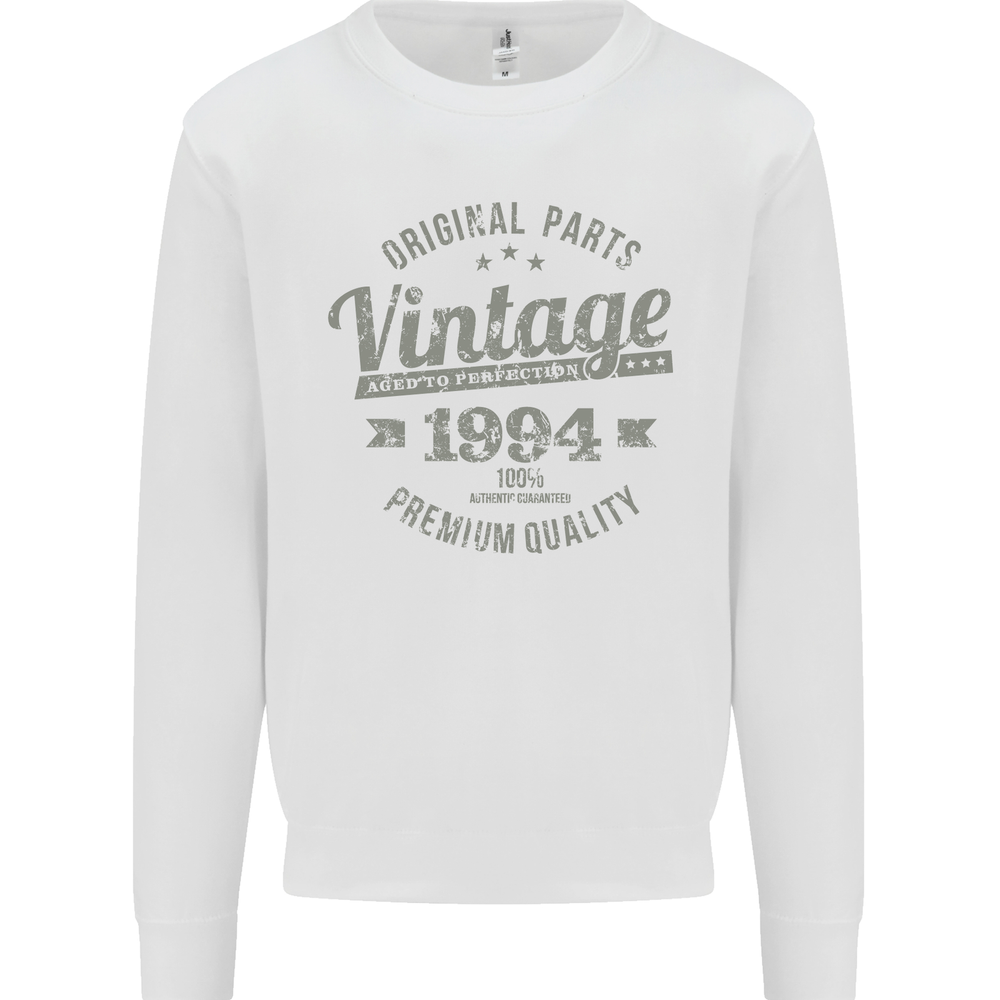 Vintage Year 31st Birthday 1994 Mens Sweatshirt Jumper White