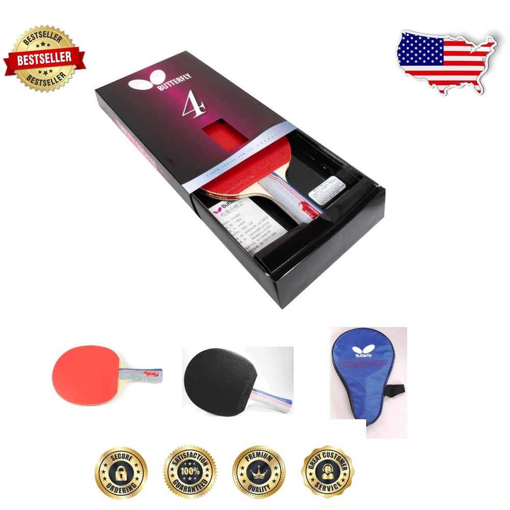 401 Table Tennis Racket Set - ITTF Approved Paddle & Case for Competitive Play
