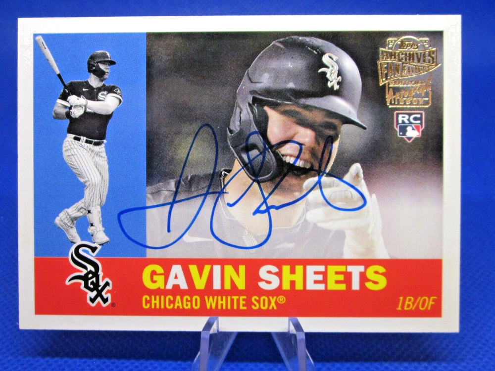 2022 TOPPS ARCHIVES FAN FAVORITES FFA-60FF-VB GAVIN SHEETS AUTO WHITE SOX ROOKIE