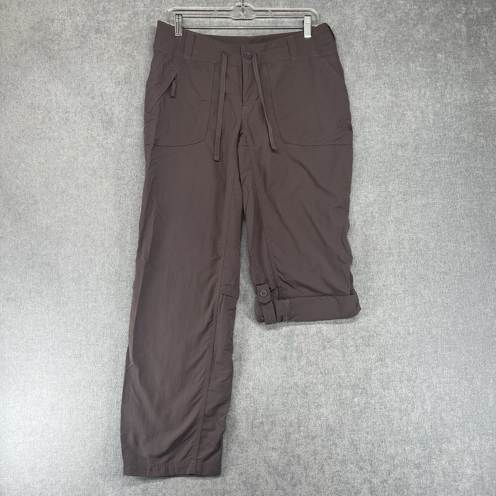 The North Face Women's Pants Roll-Up Cuffs Relaxed Fit Gray Size 8 Short