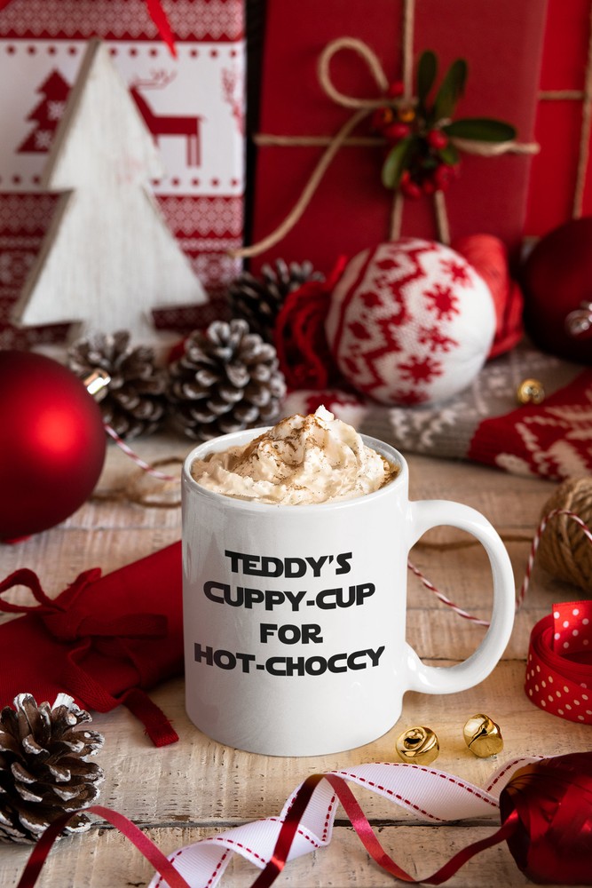 Personalized Cuppy Cup For My Hot Choccy Hot Chocolate Mug Custom Travel Mug